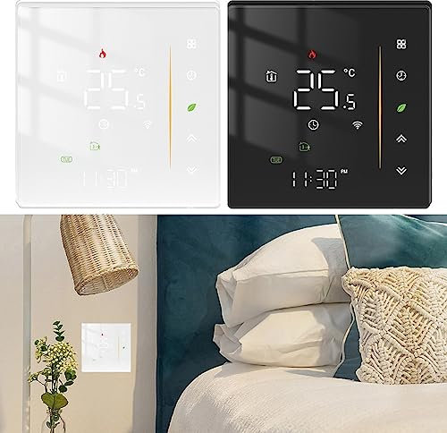 Smart Thermostat Zigbee Programmierbarer Raum Fußbodenheizung Temperaturregler für Gaskessel Temperatur Luftfeuchtigkeit Wetterstation Tuya/Smart Life APP