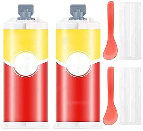 All-Purpose Repair Glue, Casting Repair Glue for Metal,AB Glue Waterproof Sealant,Metal Repair Paste Magic Welding Glue, High Temperature Resistant Industrial Welding Glue (2pcs)