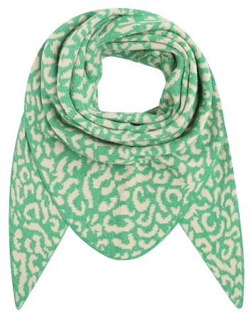 Ever Bloom Damen Leopard Schal, Leo Muster, Weiche Warmer Dreieck Schal, Halstuch für Winter Herbst Lang Kuschelig, Schal Farben:Hell Grün