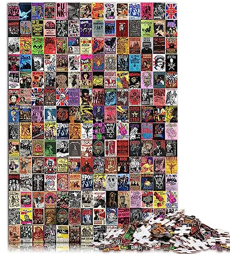 Puzzle pour Adultes 1000 pièces Collage Vintage Carton de qualité supérieure emboîtement précis Excellent Cadeau pour Adultes | Jeux 26x38cm