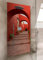 Wallario Selbstklebende Duschrückwand 90 x 190 cm mit Motiv Roter Torbogen - Wandverkleidung Fließenersatz mit Hochglanzlaminat in Glasoptik