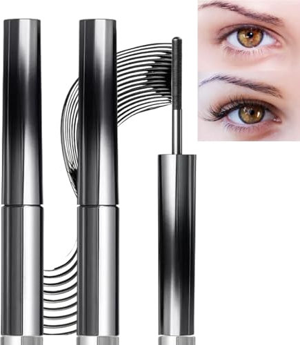 2pcs Judy/Doll Mascara,Judy Black Iron-Strong Mascara,Waterproof Iron-Brush Mascara,3d Curling Eyelash Iron-Mascara,Washable Extra Slim Metal Bristleless Mascara,Long Lasting Smudge Proof Mascara