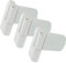 FixRello Charnière à drapeau Fixrello pour porte en PVC - Convient aux portes gauchers et droitiers - 4 bagues variables et packer en option incl. - Charnière de porte robuste de 100 mm (3, blanche)