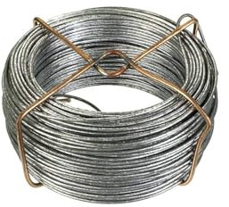 Bricoleva.it Filo Metallico Multiuso in Ferro Zincato, Filo di Ferro Zincato per Brico, Fai da Te, Lavori e Progetti Bricolage - Disponibili Più Diametri (Ø 1,0 mm. - lunghezza 65 mt)