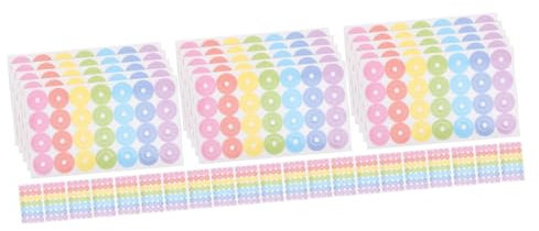 NUOBESTY 60blätter Lochverstärkung Aufkleber Für Loose-leaf-papier Selbstklebende Runde Reparaturaufkleber Für Notizen Und Handbücher Praktische Und Dekorative Lösungen Für Ihre