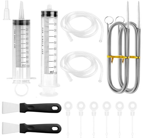 2 juegos de herramientas de limpieza de agujeros de drenaje de refrigerador, kit de herramientas de cepillo de limpieza, herramienta de dragado bloqueado de tuberías de drenaje de refrigerador, kits