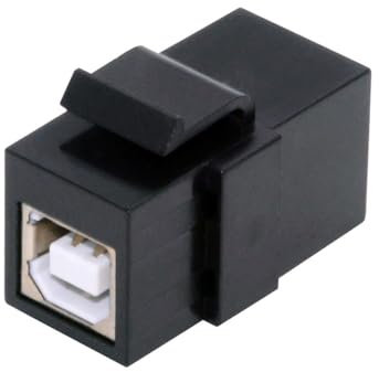 xiwai USB 2.0 Keystone Adapter USB Typ A Buchse auf Typ-B-Buchse Koppler Verlängerung Keystone Jack Insert Socket Connector für Wandplatte Panel USB-Kabel