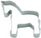 BekkiB - Cortador de galletas caballo - aprox. 7 x 6,5 cm - Molde de acero inoxidable apto para lavavajillas - Para hornear galletas - 8068