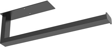 WZRUA Black Kitchen Roll Holder Under Cabinet, Paper Towel Holder Self Adhesive, 304 Stainless Steel Kitchen Roll Holder Wall Mounted