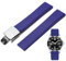 Niziruoup Bracelet de Montre Caoutchouc Fluoré 19mm 20mm 21mm 22mm Boucle Déployante en Acier Inoxydable, Dégagement Rapide FKM Caoutchouc Bande de Remplacement pour Femme Homme