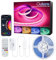 OULARA RGB COB LED Strip 10M,24V Dimmbar LED Streifen Licht RGB Farbe Wechsel,Flexibles LED Band WIFI Funktioniert mit Alexa/Google Assistant/Tuya für Küche,Schlafzimmer,Party DIY Dekoration