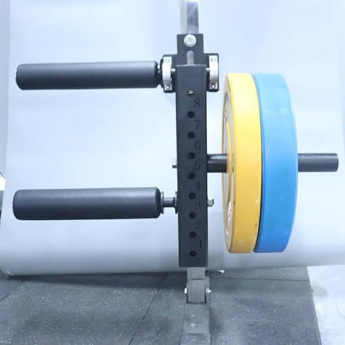Yiustldd Leg Extension And Curl Machine, Adjustable Leg Rotary Extension Machine with Plate Loaded, Squat Rack Attachment Strength Training,18mm