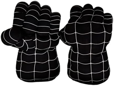 Maxricus Kids Glove Gift Toys - Super Hero Toys Present Hands Infinity Gloves Costumes Fists Spider Glove for Kids Boys Girls Gift age 4 5 6 7 8 9 10 11 12 13+(Black 1 Pair