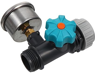 BELLIFFY Wasserdruckregler Mit Manometer Robustes Druckminderer-tool Für Gartenschlauch Langlebig Und Auslaufsicher Einfacher Anschluss Für Präzise Wasserdruckkontrolle Bei Gartenbewässerun