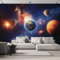 Beau ciel étoilé Peintures Papier Peint Soie,Univers Planète Espace,Papier Peint 3D Géant Salon,Chambre,Salle à Manger,Chambre d'Enfant Décoration Murale,350x245cm