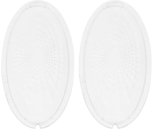 OSALADI Lampenabdeckung Dunstabzugshaube Transparent Ersatz-Lichtlinse Für Küchenabzugshauben Lampenschirm Zubehör Für Gleichmäßige Ausleuchtung Einfache Installation 4.88 X 2.52 X 0.08 in
