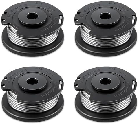 LAINIKE 4 Stück Bosch Fadenspule EasyGrassCut, Nylon Rasentrimmer-Ersatzfadenspule, für Akku Rasentrimmer EasyGrassCut