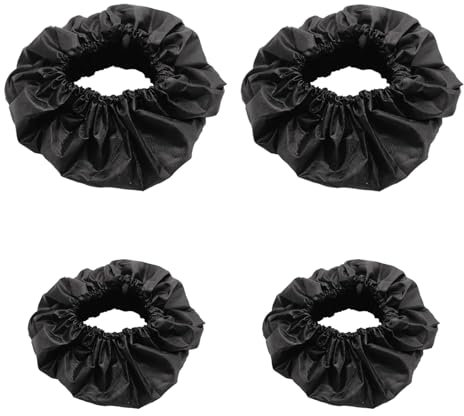Radabdeckungen für Babys,Kinderwagen Radabdeckung,Rollstuhlschutzabdeckung,Kinderwagen Staubdichte Fußabdeckung,Radschutz für Kinderwagen Räder,Staubdichtes Kinderwagenzubehör,4 Stück (Schwarz)