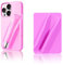 Leeneen Lipstick Holder Phone Case,Silicone Holder with Lipgloss Holder for Phone Case with Lipgloss Holder, Adhesive Lip Gloss Balm Phone Card Holder for iPhone and Android (RosePink)