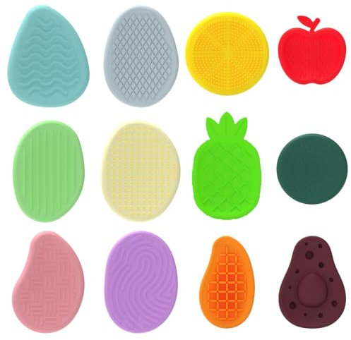 12 Pcs Fidget Toys, Jouets Anti-Stress, Sensory Stones, Pierres Sensorielles, sensorielle Jouets pour Enfants, Jouets Apaisants en Pierre Sensorielle, Jouets Silencieux pour soulager Le Stress