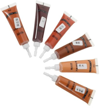 POPETPOP 6stücke Holzreparaturpaste Für Möbel Kratzerreparaturpaste Möbelreparaturwerkzeug Holzspachtelmasse Tragbarer Holzfüller Bodenreparaturpasten Holzspaltfüller