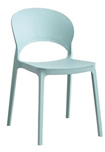 LC Garden »Vini« Gartenstuhl Stapelstuhl Bistrostuhl Kunststoff stapelbar wetterfest (blau, 1er Set)