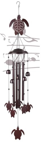 Jrudjsnhhty Outdoor Wind Chimes, Commemorative Gifts/New House Moving Gifts, Metal Wind Chimes for Outdoor and Indoor Use Sea Turtle