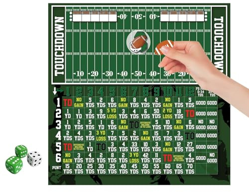 Football Dice Game Kids Set - Dry Erase Scoreboard Tabletop Toy, Fußball-Würfelspiel, Tischfußball Würfelspiel, Tischspiel Mit 3 Würfeln Abwischbarer Anzeigetafel Und Würfelbrett Sportstrategie-Set