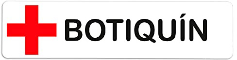 Becral® - Adhesivo de Vinilo BOTIQUIN | Pegatina puerta de VINILO | Señal informativa | Cartel Puerta 200x50mm (2)