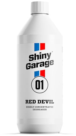 Shiny Garage Red Devil Motorreiniger 1 L | Starker Entfetter für Motorraum Entfernt Öl Fett Schmutz Alkalischer pH-Wert Mit Korrosionsschutz