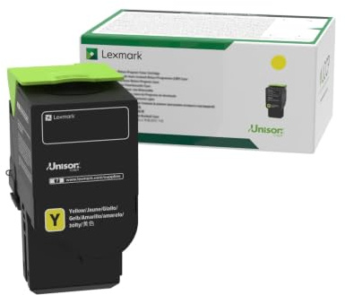 Lexmark 78C0XYG Tonerkartusche für Laserdrucker, 5000 Seiten, Gelb