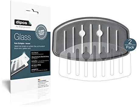 dipos 2x Displayschutzfolie 9H matt für Krups EA 8160 Tropfblech | Antireflex, entspiegelnd, bricht und splittert nicht, kein Echtglas, Anti-Shock, kratzfest, blasenfrei, selbstklebend