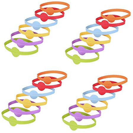 JinYu Lot de 24 marqueurs de boisson, verre à vin, bouteille de vin, solution de fête pour les invités (bleu, rouge, vert, orange, jaune, violet)