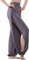 Hoerev Damen weichen Schlitz Bein Hose Harem Dance Yoga Pilates Hose,Dunkel Grau,XXXL