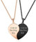 JSDDE Personalisiert Kette mit Textgravur, Herz Puzzle Anhänger Halskette, Partnerketten Pärchen Kette mit Gravur, Personalisiert Geschenk für Paare Freunde Freundin Schwester