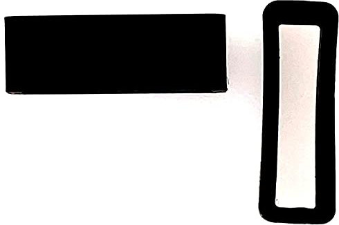 Di-Vo 2 Stück Silikon Unisex Uhrenarmband Schlaufen Ersatz Schlaufen für Uhrenarmbänder in verschiedenen Farben (Schwarz, 19mm)