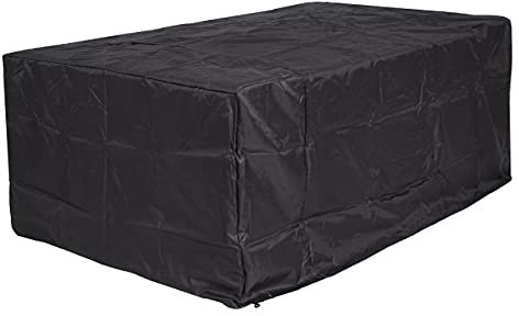 Abdeckhaube HWC-J41, Abdeckplane Schutzplane Schutzhülle, Outdoor Gartenmöbel Bank Gartenbank, anthrazit - 95x140x75cm
