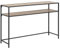 AC Design Furniture Jörn rechteckiger Konsolentisch mit 1 Ablage, Ablage in Wildeiche-Optik und Schwarzem Metallrahmen, Vielseitige Wohnzimmermöbel, Kleinraummöbel, Ordnung, Home Office