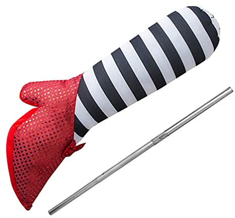 TOYANDONA Halloween Décoration Méchante Sorcière Jambes Prop Cour Accessoires de Décoration Gießen Halloween Extérieure Et Intérieure (Rouge)