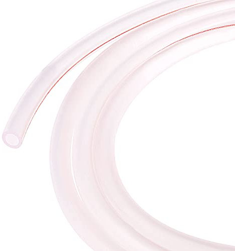 sourcing map 5mm x 8mm Petrol Fuel Line Hose 3.3ft for Chainsaws Lawn Mower String Trimmer Blowers Small Engines, Clear