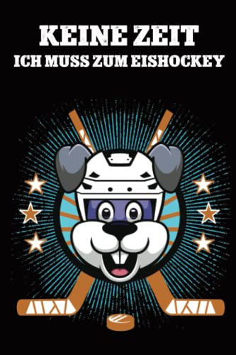 Eishockey Geschenk Kinder: Lustiges Eis Hockey Notizheft liniert für Jungen und Mädchen die den Wintersport Icehockey auf Schlittschuhen beim Eishockeyspiel lieben die Eishockey Geschenkidee Kind