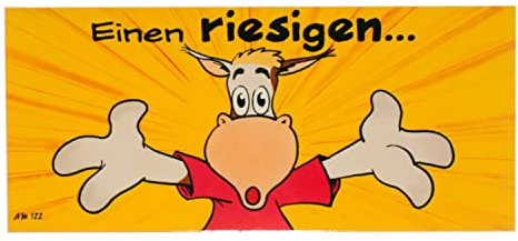 RIYO Albatros Brief - Versendbare Glückwunschkarte mit lustigen Motiven im Maxi Format - Zwei mal aufklappbare Geburtstagskarte auf A3 ((AM122) Glückwunsch)
