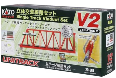 Kato Unitrack (V2) Single Track Viaduct Track Set N Gauge 20-861