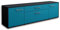 Lqliving TV-Board Lowboard Aria, Korpus in anthrazit matt, Front im trendigem Türkis (180x49x35cm), mit Metall Griffen, Made in Germany
