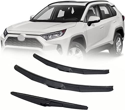 Scheibenwischer für Toyota RAV4 RAV-4 XA50 2019 2020 2021, Scheibenwischer Vorne Und Hinten Wischerblätter Set Teile Ersatzwischblätter