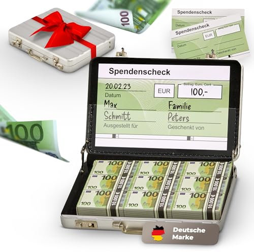 Darlena Mini Geldkoffer als Geldgeschenk – Lustig Gutscheine oder Geld verschenken – Lustige Geschenke zum Geburtstag, Weihnachten, Konfirmation, Jugendweihe oder Kommunion (für Mann & Frau)