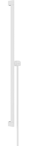 hansgrohe 24403700 Unica E Puro 90 cm mit Easy Slide Handbrausehalter und Isiflex Brauseschlauch 160 cm Mattweiß Brausestange