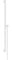 hansgrohe 24403700 Unica E Puro 90 cm mit Easy Slide Handbrausehalter und Isiflex Brauseschlauch 160 cm Mattweiß Brausestange