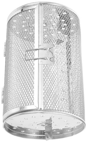 Yardwe Asador De Acero Inoxidable Tambores Para Asar Asado En Horno Utensilios Para Hornear Giratorios Asado En Horno Nueces Rotativas Frijoles Cesta De Maní Parrilla Para Barbacoa