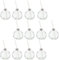 Novaliv Lot de 12 Tasses de Vin Chaud Personnalisables - 400 ml - Avec Paille - Boule de Noël Comme Gobelet - Motif Sapin - Chauffe-mains